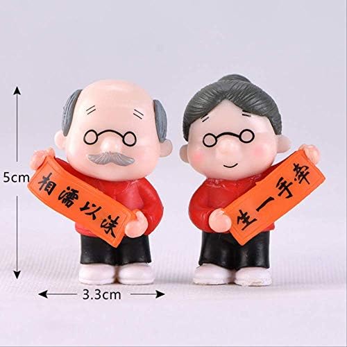 Yard Garden Outdoor Living Mini Old Couple Miniature Garden Decoration Micro Landscaping Diy Craft Decor Garden Decor