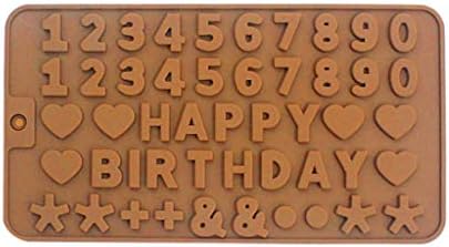 Pathsdie Silicone Gummy Mold Cake Decoration Chocolate Baking Mold Cake Tool Silicone Chocolate Mold (Coffee)