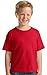 Gildan boys Heavy Cotton T-Shirt(G500B)-RED-XS