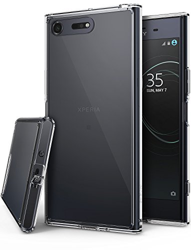 Sony Xperia XZ Premium Case, Ringke [FUSION] Crystal Clear PC Back TPU Bumper [Drop Protection/Shock Absorption Technology] Raised Bezels Protective Cover - Clear