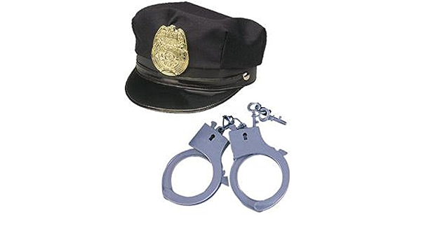 Police Hat with Cuffs : Clothing 