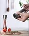 T·G·Y Salt and Pepper Grinder Set Tall Salt and Pepper Shakers Adjustable Stainless Steel Pepper Mill Salt Mill