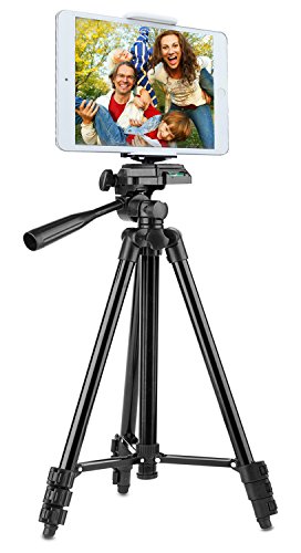 Tripod for ipad and iphone [upgraded], peyou 50" i…