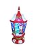 6 Foot Tall Lighted Christmas Inflatable Lantern with Santa and Tree LEDs Yard Decoration