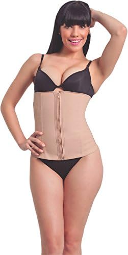 Zip Waist Trainer, Posture Corrector For Women ES419 (Natural Small)