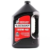 MERCURY Genuine 1 Gallon 4-Cycle Oil, 25W40-8M0078628