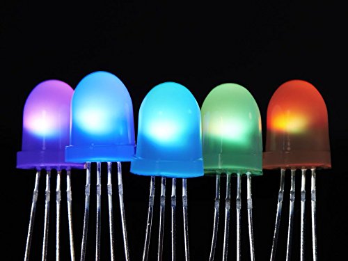 Adafruit neopixel diffused 8mm through-hole led - 5 pac…