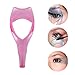 6Pcs Magic Plastic Makeup Tool Eyebrow Shaping Stencil Mascara Shield Applicator Guard Upper Lower Mascara Guide Tool Eyelash Lash Comb (2 Sets, Pink and Blue)
