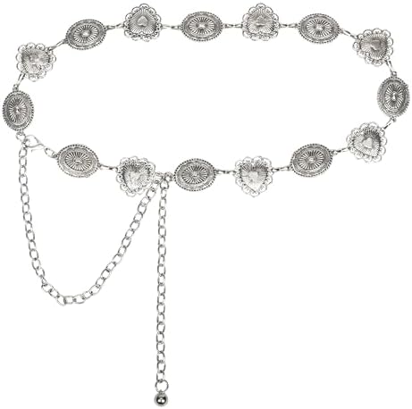 Glamorstar Chain Belts for Women Dress Multilayer Metal Waist Belt