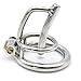 YiFeng Stainless Steel Male Chastity Cage Device Belt Urethral Tube Bondage Fetish ZCS156 (45mm Ring)