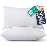Utopia Bedding 20x26 Pillow Inserts, Set of 2, White – Indoor Decorative Throw Pillows for Bed, Sofa & Couch – Soft, Supportive & Fluffy Cushion Inserts
