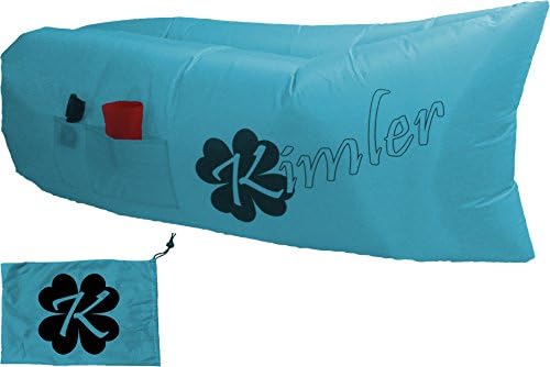 Kimler Inflatable Air Bag Lounger. Top Quality Nylon Outdoor Beach Hangout Sofa. (Blue)