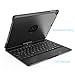 iPad Keyboard Case 10.5 Pro / 360 Degree Rotatable/Aluminum Shell Folio Case / 7 Color Backlit/Bluetooth Keyboard/Auto Sleep-Wake for 2017 Apple iPad Pro 10.5/ (Black)