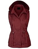 KOGMO Womens Military Anorak Safari Utility Vest