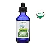 Go Healthy Natural Liquid Probiotics & Enzymes, USDA Organic, Vegan, 14 Soil-Based Strains Women & Men - 4 oz Glass