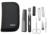Conair RTK1 8 Piece Personal Beauty Travel Kit, Black