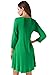 JollieLovin Fall Dresses for Women 3/4 Sleeve Plus Size Tshirt Dresses with Pockets Casual Swing Long Sleeve Dresses Loose Fit Winter Dresses Forest Green 3X
