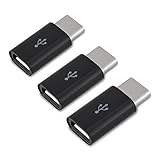 kwmobile 3x USB 3.1 type C micro USB adapter in black