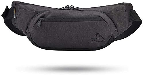 PELLIOT Waist Bag, 2.2L Waterproof Multifunctional Fanny Pack, Breathable Lightweight and Wear-resisting Pockets Travel Hiking Outdoor Sport Bum Bag Holiday Money Hip Pouch