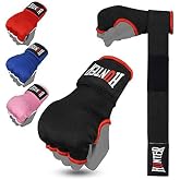 HUNTER Gel Boxing Hand Wraps for Men &amp; Women, Quick Inner Gloves with Wrist Support for MMA, Muay Thai, Kickboxing &amp; Martial Arts Training, Knuckle Protection (Pair)