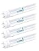 Hyperikon T8 T10 T12 3 Foot LED Tube, 14W=36W, Ballast Compatible, Clear Lens, UL, Daylight White, 4 Pack
