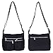 Vbiger Shoulder Bags Messenger Handbags Multi Pocket Waterproof Crossbody Bags (Black)