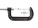 TEKTON 5 Inch Malleable Iron C-Clamp | 4022