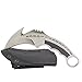 Masalong woodpecker series Fixed Blade Karambits Claw Knife With K Sheath (silver)