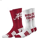 Strideline Alabama Premier Knit Crew Socks - 2 Pack