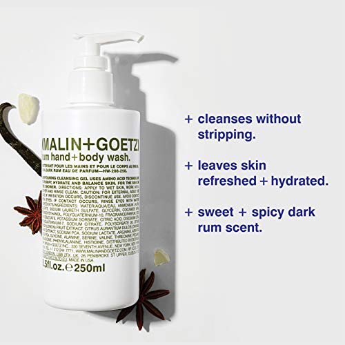 Malin + Goetz Hand + Body Wash, Rum, 8.5 Fl Oz Pricepulse