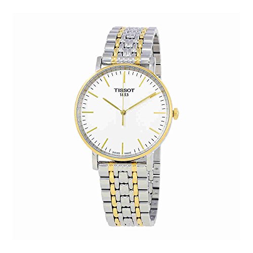 Tissot T-Classic White Dial Two Tone Stainless Steel Men's Watch T1094102203100