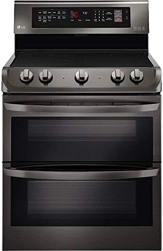 LG LDE4413BD 30" Black Stainless Steel Series Electric Freestanding Range in Black Stainless Steel