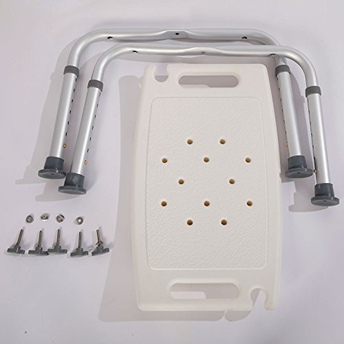 Mefeir 300LBS Medical Shower Chair Bath Stool Transfer Bench Seat, Spa Bathroom Bathtub Chair No-Slip Adjustable 7 Height (Normal) - Thumbnail 6