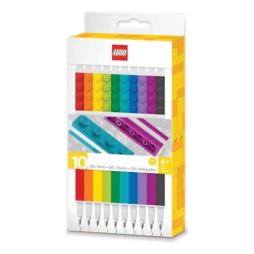 Estojo Caneta Gel LEGO Original com 10 cores