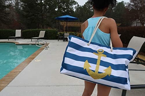 Beach Bag XL, Waterproof Lining, Travel Tote Bag, Zipper Closure, Inner Pockets 4 Beach Bag XL, Waterproof Lining, Travel Tote Bag, Zipper Closure, Inner Pockets