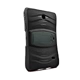 Samsung Galaxy Tab 4 Case by KIQ (TM) Full-body Shock Proof Hybrid Heavy Duty Armor Protective Case Cover w/ Kickstand and Screen Protector for Samsung Galaxy Tab 4 7