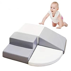 Wonder Space Tiny Climb and Crawl Soft Foam Play Set, Indoor Room Preschool Corner Baby Stage Slide Activity Play…
