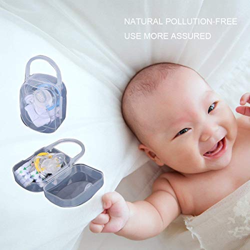 LANEYLI Pacifier Box Pacifier Shield Case Pacifier Clip Holder - Pack of 2