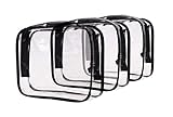 LOUISE MAELYS 3 Packs Clear Cosmetics Bag Waterproof Travel Bag Toiletry Organizer Case
