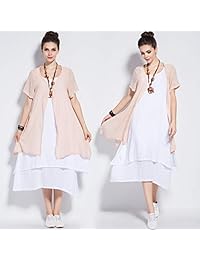 Anysize Y96 - Vestido de dos piezas para primavera, verano y talla grande