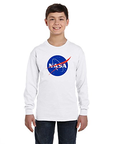 PateelNASA Meatball Logo Youth Long Sleeve Tshirts Space Shuttle Rocket Science Geek Boys Kids Girls