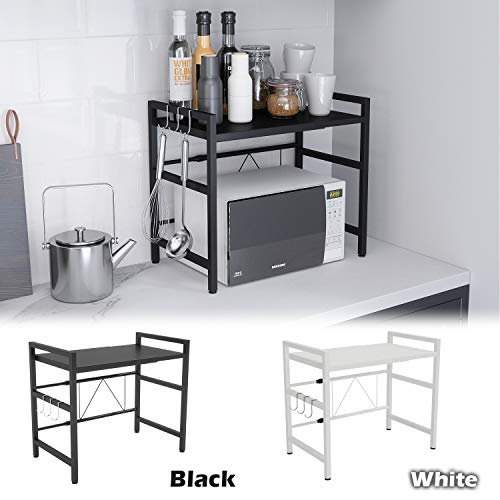 Yikko Microwave Oven Rack Shelf Expandable Kitchen Counter Storage