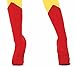 Forum Adult Red Super Hero Boot Tops
