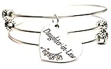 Daughter-In-Law Expandable Triple Wire Adjustable Bracelet Made In The USA