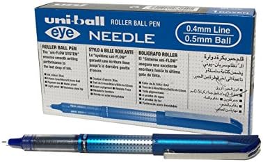 uni-ball Eye Needle UB-185S Rollerball Pen Blue, 12pack