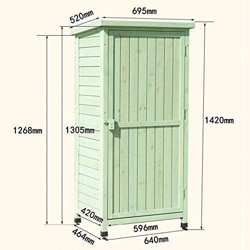 PQXOER Garten und Geräteschrank Outdoor-Speicher-Schließfach Werkzeuge Box wasserdichte Sonnenschutz Speicherschrank… – Bild 4
