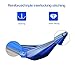 WoneNice Camping Hammock - Portable Lightweight Double Nylon Hammock, Best Parachute Hammock with 2 x Hanging Straps for Backpacking, Camping, Hiking, Travel, Beach, Yard and Garden Blue/Grey