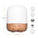 Humidifier Diffuser Cool Mist, EgoEra Ultrasonic Aroma Diffuser Humidifier, Wood Grain Aromatherapy Machine with 4 Hours Timer, 7 Colors Changing LED Lights