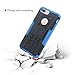 iPhone 7 Plus Case Moonmini Shockproof Hybrid Heavy Duty Dual Layer Rugged Armor Case Kickstand Cover Defender for iPhone 7 Plus 5.5 Inch - Blue