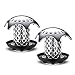 PGFUNNY Plastic Drain Hair Catcher, Anti-Mold Shower Drain Protect Bathtub Drain Cover Match Drain Sizes from 1.35” to 1.75”